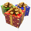 Gift Box - Red, Green, and Blue